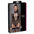 Cottelli - Bodystocking transparent à bretelles (noir) - L