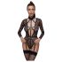 Cottelli - Bodystocking transparent à bretelles (noir) - L