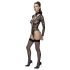 Cottelli - Bodystocking transparent à bretelles (noir) - L
