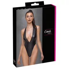 Cottelli Party - body brillant à tour de cou - noir