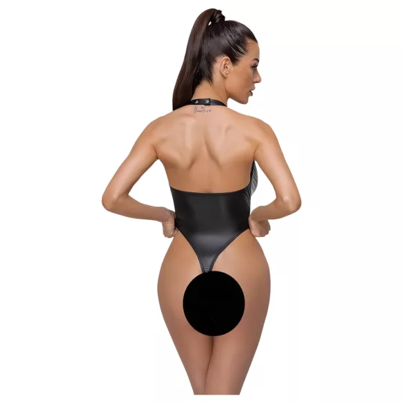 Cottelli Party - body brillant à tour de cou - noir