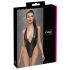Cottelli Party - Body brillant à col halter (noir) - M
