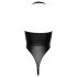 Cottelli Party - Body brillant à col halter (noir) - M