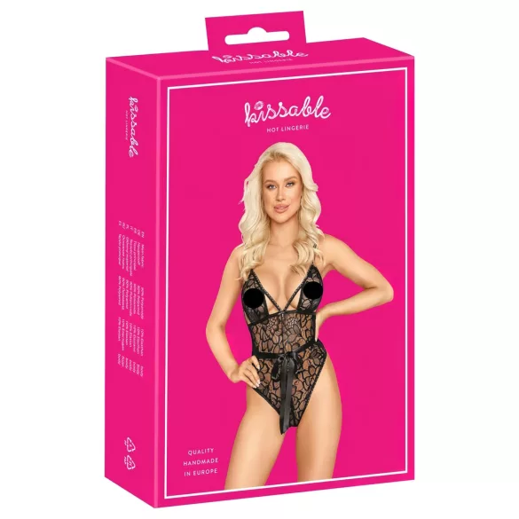 Baisers - body en dentelle (noir)