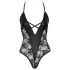 Cottelli Party - body lingerie à motif floral - noir