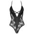 Cottelli Party - body lingerie à motif floral - noir - XL