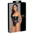 Cottelli Bondage - body brillant avec menottes pour bras - noir - M