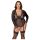 Cottelli Curves - body transparent (noir) - 2XL