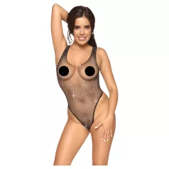 Cottelli - body résille avec strass - noir - S-L