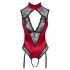 Cottelli - Body en dentelle avec collier (rouge)