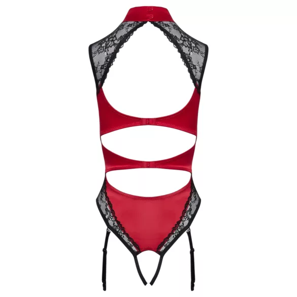 Cottelli - body en dentelle à tour de cou - rouge