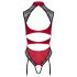 Cottelli - Body en dentelle avec collier (rouge)