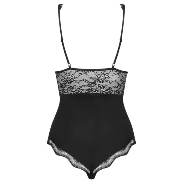 Obsessive Luvae - body femme - transparent poitrine - noir