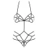 Obsessive - body harnais décoratif femme - dentelle noire - S/M