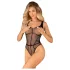 Obsessive - body résille transparent ouvert - noir - S-L