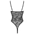 Cottelli - body en dentelle transparent et ouvert - noir