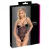 Cottelli - body en dentelle transparent et ouvert - noir