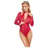Cottelli - body femme effet serpent rouge