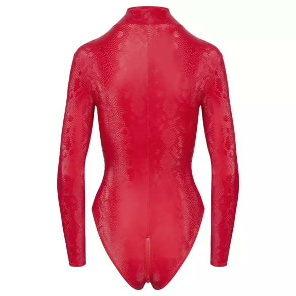 Cottelli - body femme effet serpent rouge - L