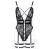 Cottelli - body sexy ouvert à bretelles - noir
