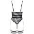 Cottelli - body sexy ouvert à bretelles - noir