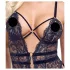 Cottelli - body sexy ouvert à bretelles - noir - L