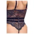 Cottelli - body sexy ouvert à bretelles - noir - L