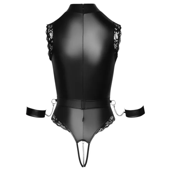 Cottelli Bondage - body ouvert seins nus - noir