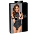 Cottelli Bondage - body ouvert seins nus - noir - L