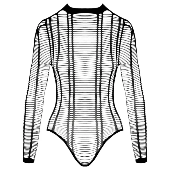 Cottelli - body fendu à rayures - noir - S-L