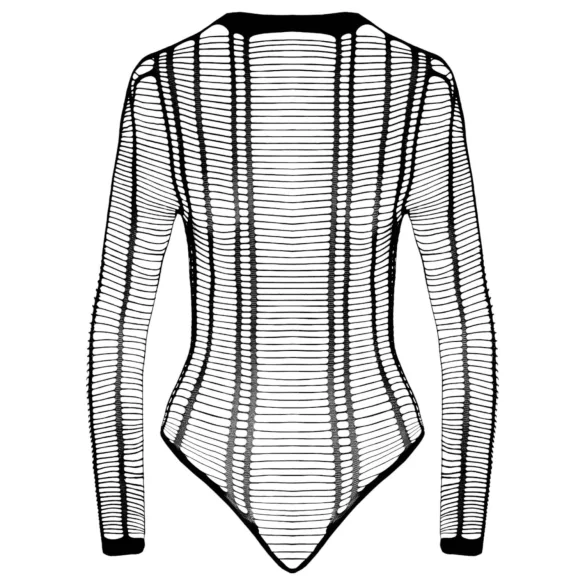 Cottelli - body fendu à rayures - noir - S-L