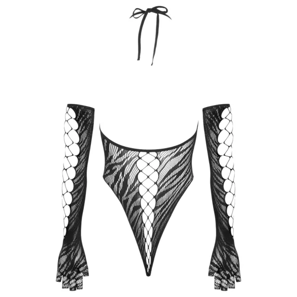 Cottelli - body avec gants - noir - S-L