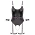 Cottelli - body ouvert bondage avec menottes - noir