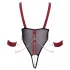 Cottelli Bondage - body ouvert à lanières avec chaîne - noir