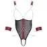 Cottelli Bondage - body ouvert à lanières avec chaîne - noir - M