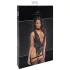 Noir Libido - body porte-jarretelles - dentelle noire - L