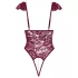 Cottelli - body en dentelle avec perles - rouge