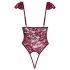 Cottelli - body en dentelle avec perles - rouge - L