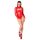 Noir - body effet brillant - rouge - L