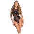 Cottelli - body en dentelle transparente - noir