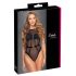 Cottelli - body en dentelle transparente - noir