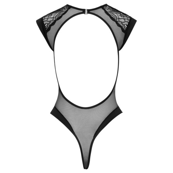 Cottelli - body en dentelle transparente - noir