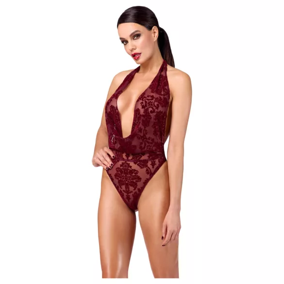 Noir Kink Royal - body transparent - rouge - M