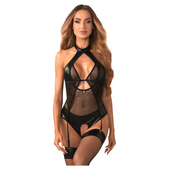 Obsessive - Body transparent effet brillant - noir