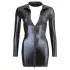 Cottelli - Robe courte manches longues - effet brillant - noir - M