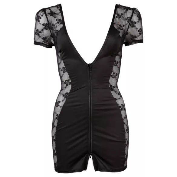 Cottelli - Robe nuisette dentelle nœud - noire - XL