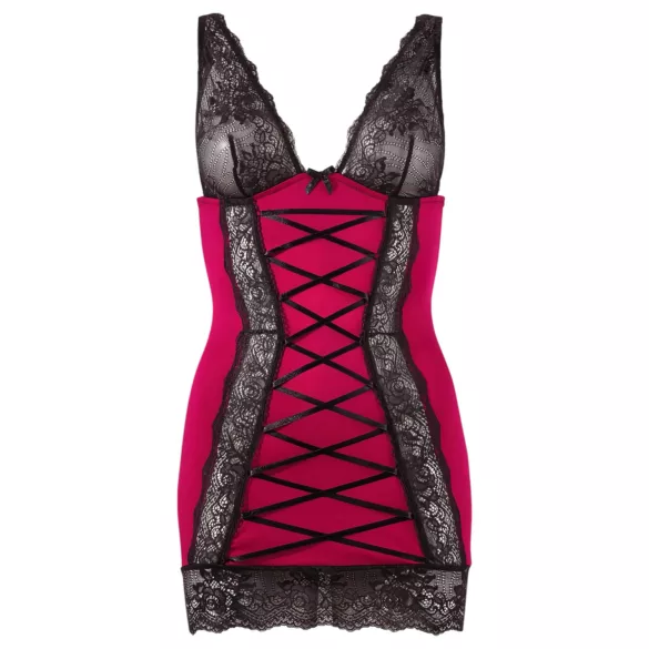 Cottelli - robe moulante lacée - rouge - lingerie sexy