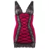 Cottelli - robe moulante lacée - rouge - lingerie sexy - M