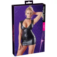 Cottelli - robe moulante sans manches brillante - noir