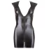 Cottelli - robe moulante sans manches brillante - noir - XL